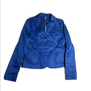 Club Monaco Women’s Navy Blue jacket blazer V-neck with pockets Sz 8